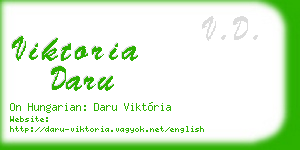 viktoria daru business card