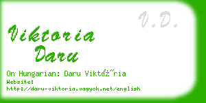 viktoria daru business card